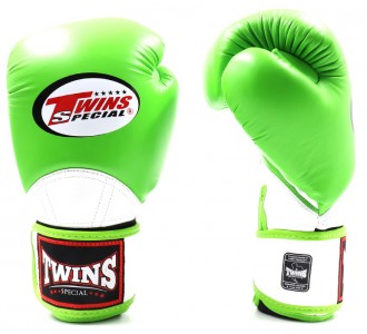 Боксерские перчатки Twins Special (BGVL-11 green/white)